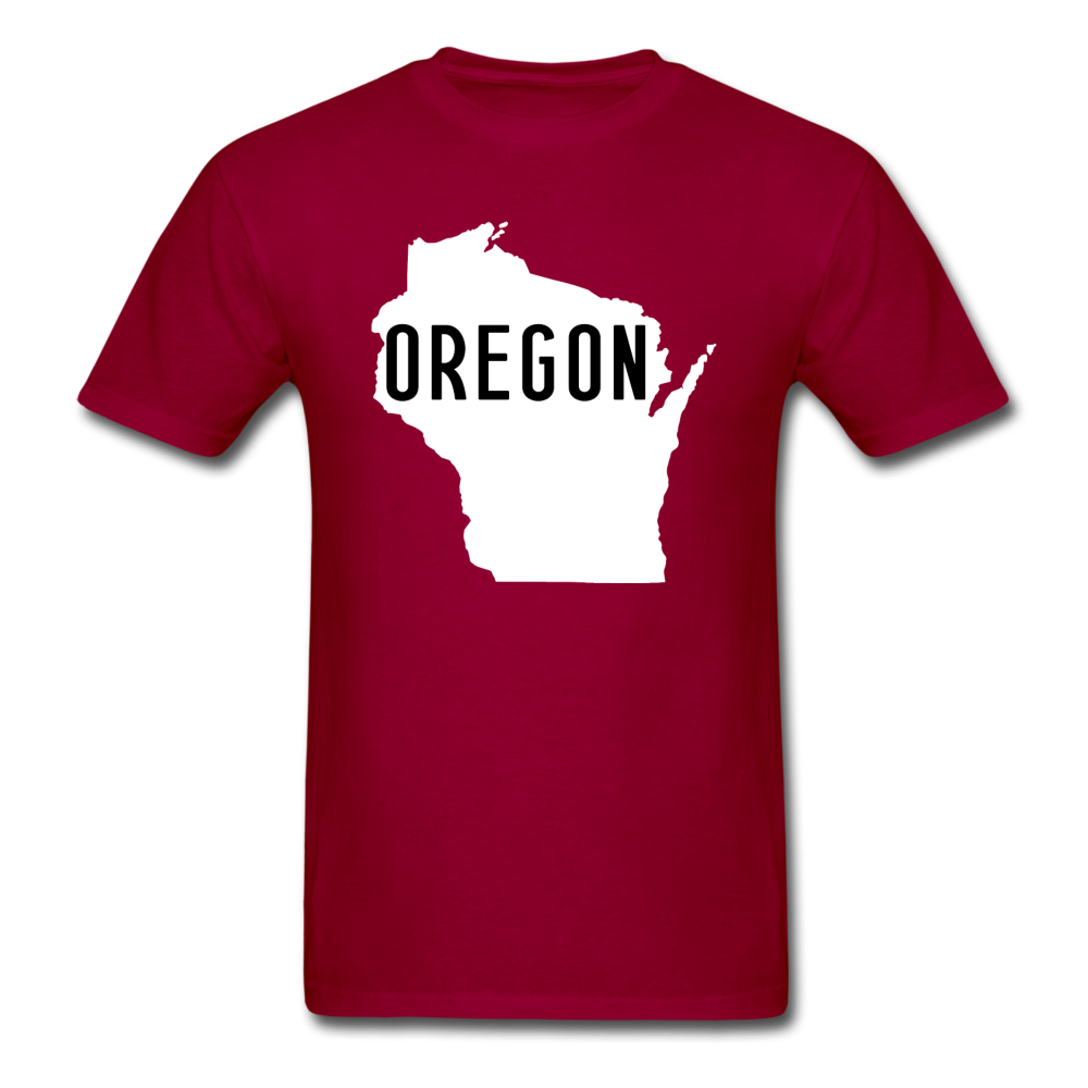 Oregon Wisconsin - State - White - Unisex Classic T-Shirt - dark red