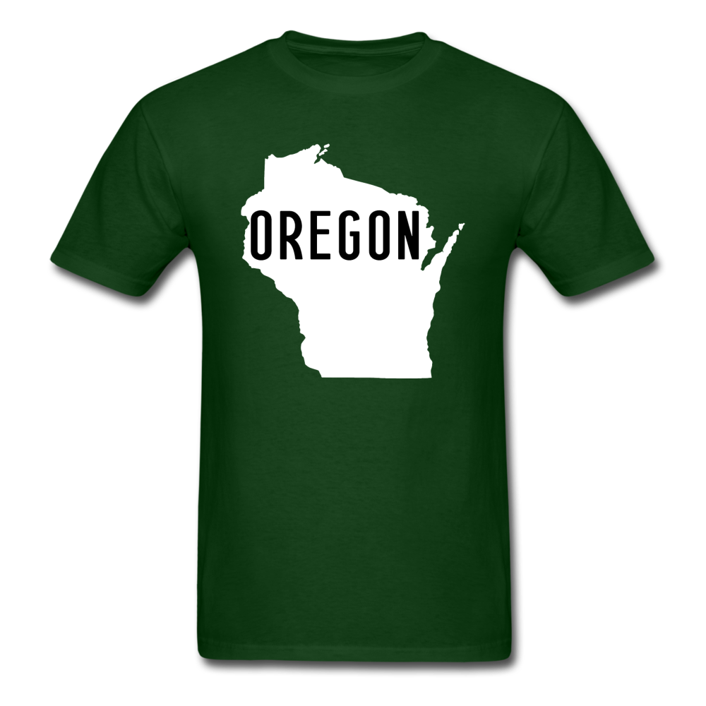 Oregon Wisconsin - State - White - Unisex Classic T-Shirt - forest green