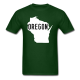 Oregon Wisconsin - State - White - Unisex Classic T-Shirt - forest green