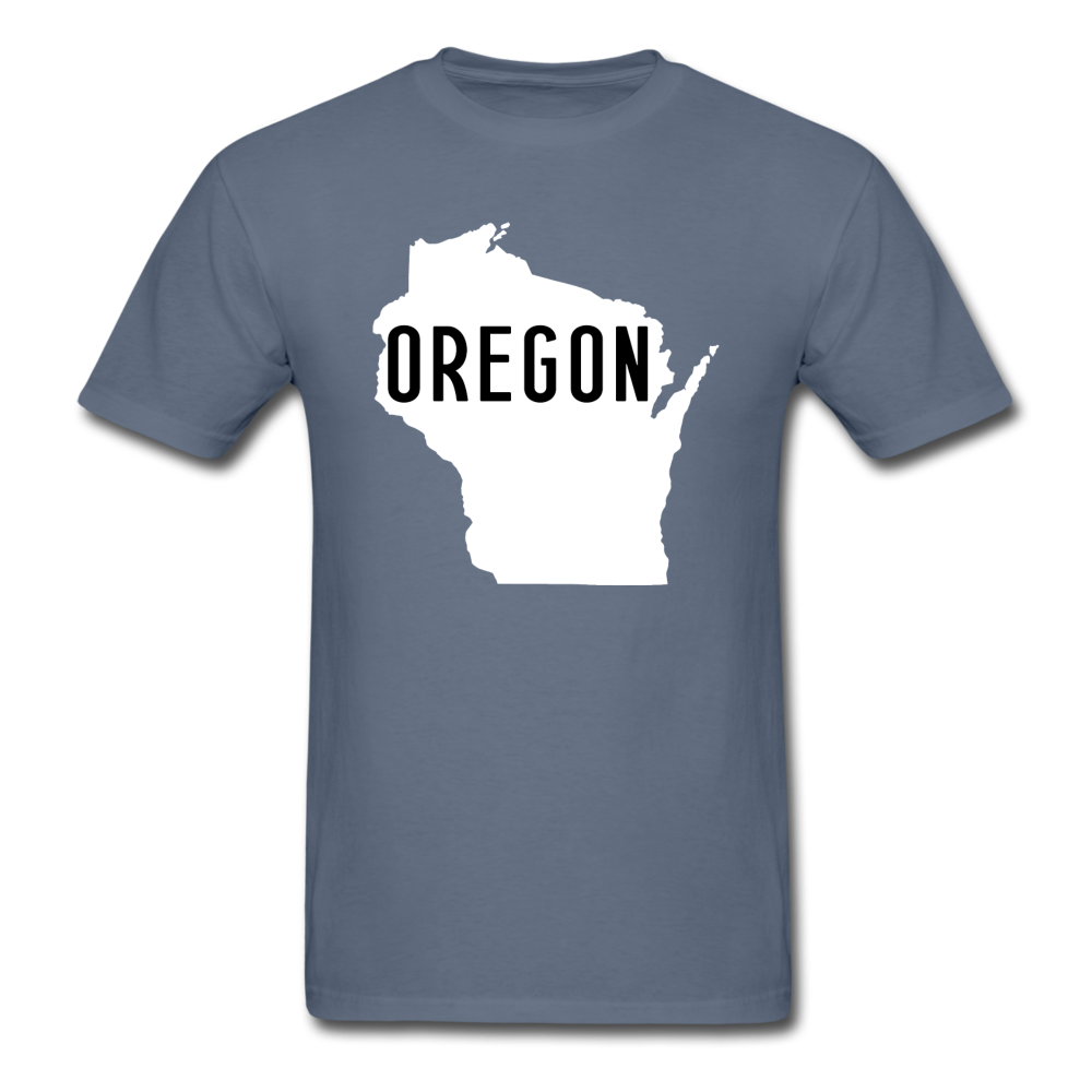 Oregon Wisconsin - State - White - Unisex Classic T-Shirt - denim