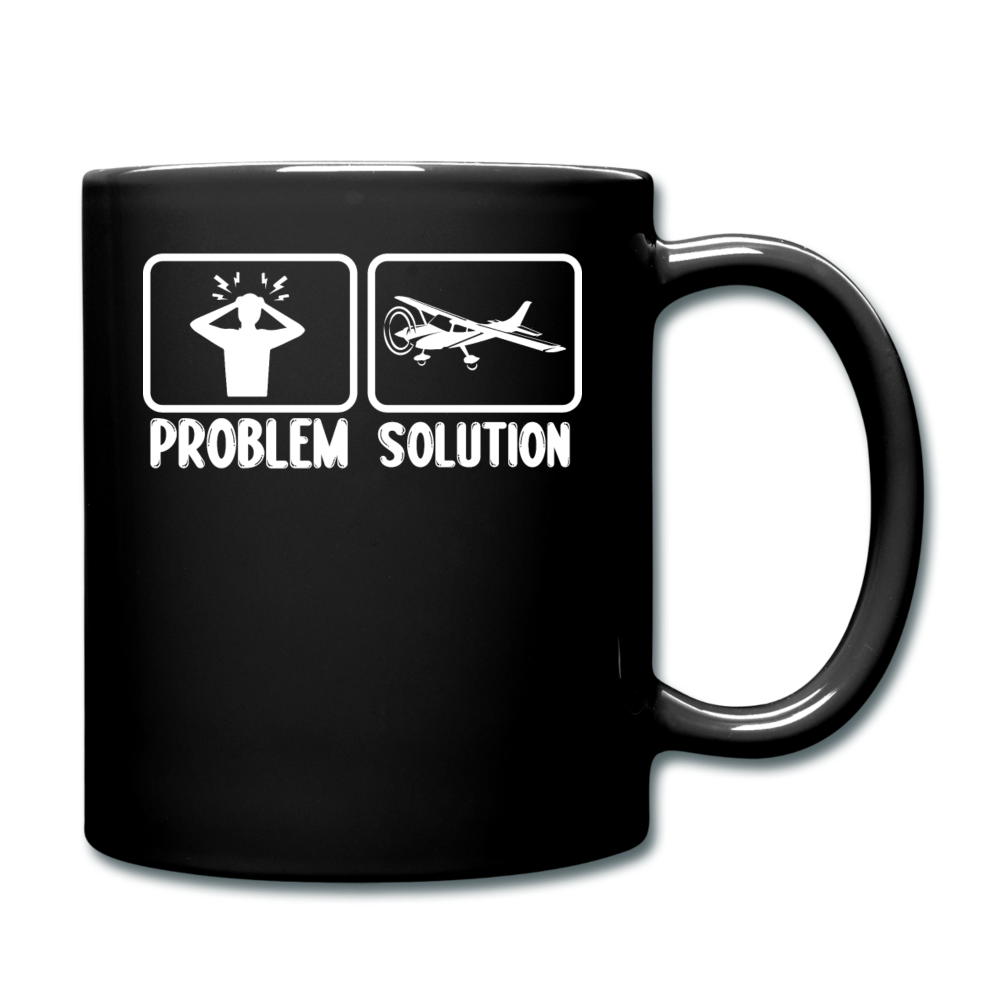 Problem - Solution - Flying - White - Full Color Mug - black