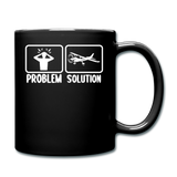 Problem - Solution - Flying - White - Full Color Mug - black