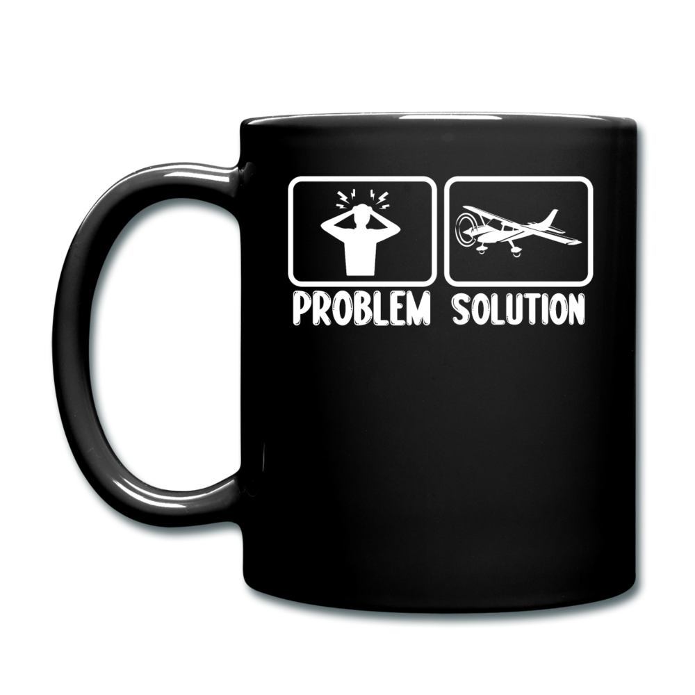 Problem - Solution - Flying - White - Full Color Mug - black