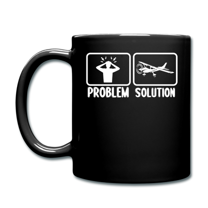 Problem - Solution - Flying - White - Full Color Mug - black