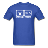 Problem - Solution - Flying - White - Unisex Classic T-Shirt - royal blue