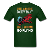 There Is No Limit - Flying - Unisex Classic T-Shirt - forest green