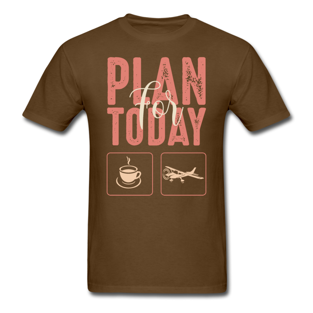 Plan For Today - Flying - Unisex Classic T-Shirt - brown