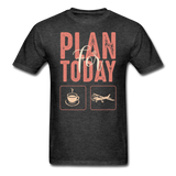 Plan For Today - Flying - Unisex Classic T-Shirt - heather black