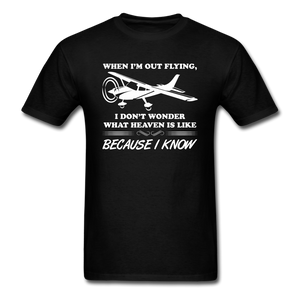 When I'm Out Flying - Heaven - White - Unisex Classic T-Shirt - black