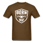 Born To Fly - Badge - White - Unisex Classic T-Shirt - brown