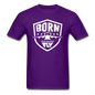 Born To Fly - Badge - White - Unisex Classic T-Shirt - purple