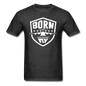 Born To Fly - Badge - White - Unisex Classic T-Shirt - heather black