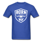 Born To Fly - Badge - White - Unisex Classic T-Shirt - royal blue