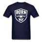 Born To Fly - Badge - White - Unisex Classic T-Shirt - navy