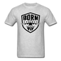 Born To Fly - Badge - Black - Unisex Classic T-Shirt - heather gray