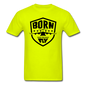 Born To Fly - Badge - Black - Unisex Classic T-Shirt - safety green