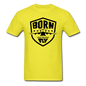 Born To Fly - Badge - Black - Unisex Classic T-Shirt - yellow