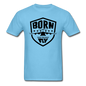 Born To Fly - Badge - Black - Unisex Classic T-Shirt - aquatic blue