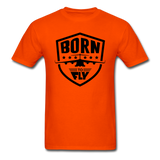 Born To Fly - Badge - Black - Unisex Classic T-Shirt - orange