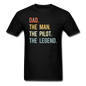 Dad, Man, Pilot, Legend - Unisex Classic T-Shirt - black