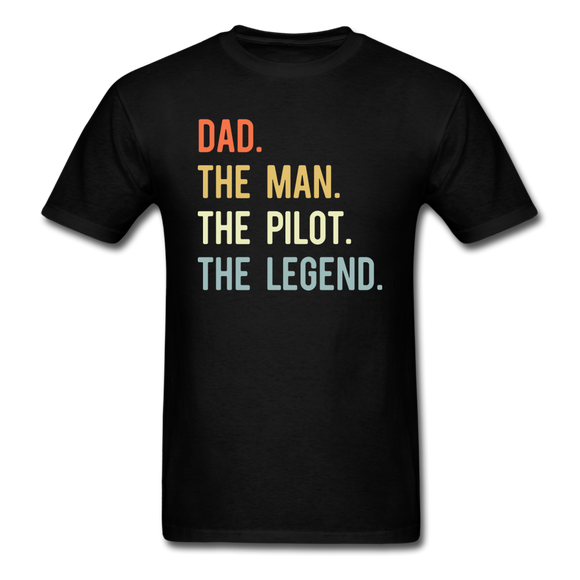 Dad, Man, Pilot, Legend - Unisex Classic T-Shirt - black