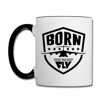 Born To Fly - Badge - Black - Contrast Coffee Mug - white/black