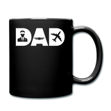 Dad - Airline Pilot - White - Full Color Mug - black