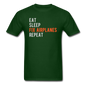 Eat, Sleep, Fix Airplanes, Repeat - Unisex Classic T-Shirt - forest green