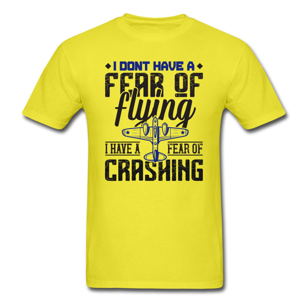 Fear Of Flying - Crashing - Unisex Classic T-Shirt - yellow