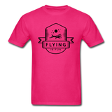 Flying Is Fun Badge - Black - Unisex Classic T-Shirt - fuchsia