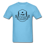 Flying Is Fun Badge - Black - Unisex Classic T-Shirt - aquatic blue