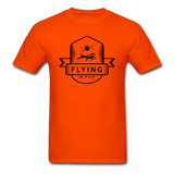 Flying Is Fun Badge - Black - Unisex Classic T-Shirt - orange
