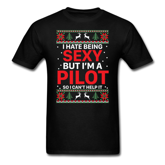 Hate Being Sexy - Pilot - Xmas - Unisex Classic T-Shirt - black