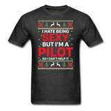 Hate Being Sexy - Pilot - Xmas - Unisex Classic T-Shirt - heather black