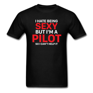 Hate Being Sexy - Pilot - Unisex Classic T-Shirt - black