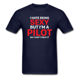 Hate Being Sexy - Pilot - Unisex Classic T-Shirt - navy