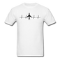 Aviation Heartbeat - Jet - Black - Unisex Classic T-Shirt - white