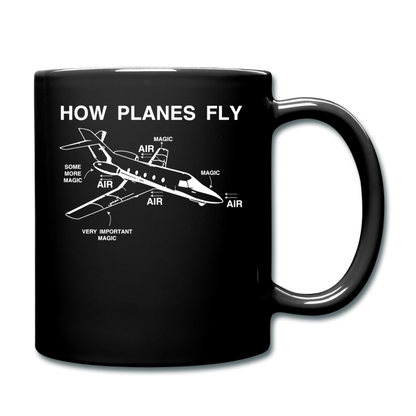 How Planes Fly - White - Full Color Mug - black