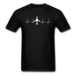 Aviation Heartbeat - Jet - White - Unisex Classic T-Shirt - black