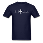 Aviation Heartbeat - Jet - White - Unisex Classic T-Shirt - navy