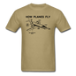 How Planes Fly - Black - Unisex Classic T-Shirt - khaki