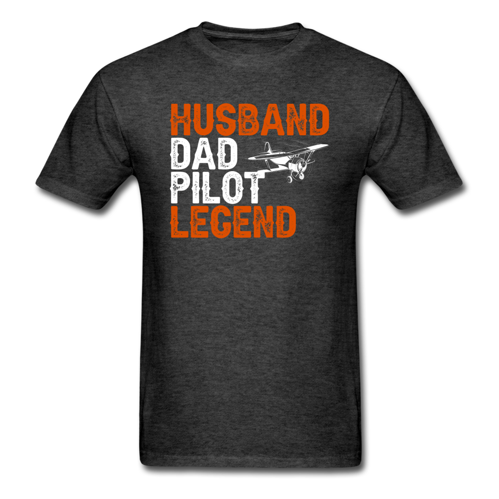 Husband, Dad, Pilot, Legend - Unisex Classic T-Shirt - heather black