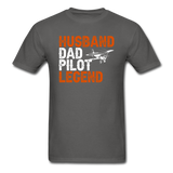 Husband, Dad, Pilot, Legend - Unisex Classic T-Shirt - charcoal
