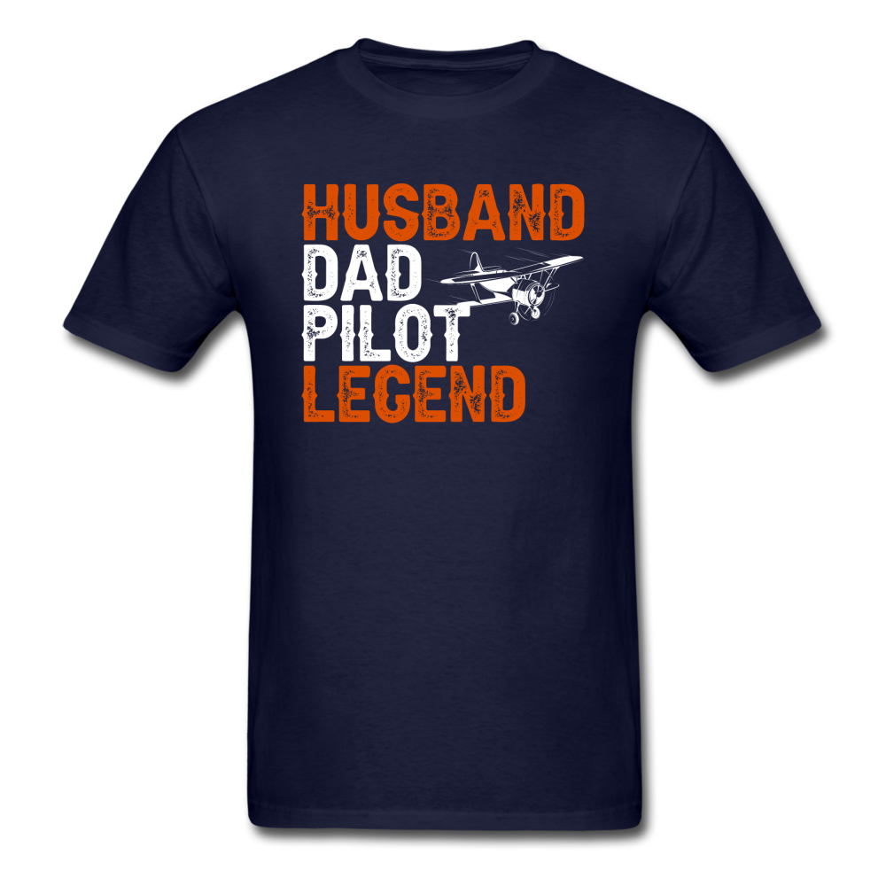 Husband, Dad, Pilot, Legend - Unisex Classic T-Shirt - navy