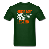 Husband, Dad, Pilot, Legend - Unisex Classic T-Shirt - forest green