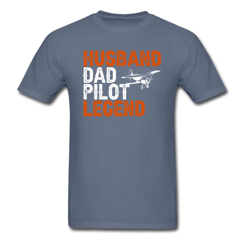 Husband, Dad, Pilot, Legend - Unisex Classic T-Shirt - denim