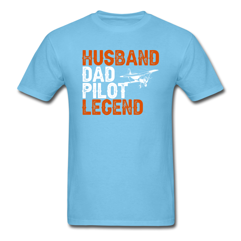 Husband, Dad, Pilot, Legend - Unisex Classic T-Shirt - aquatic blue