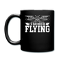 I'd Rather Be Flying - Biplane - Full Color Mug - black