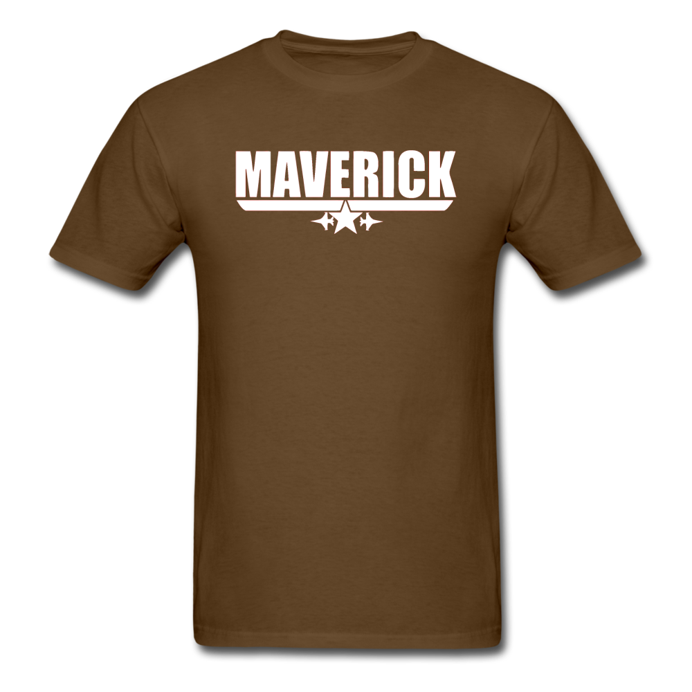 Maverick - White - Unisex Classic T-Shirt - brown