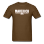 Maverick - White - Unisex Classic T-Shirt - brown